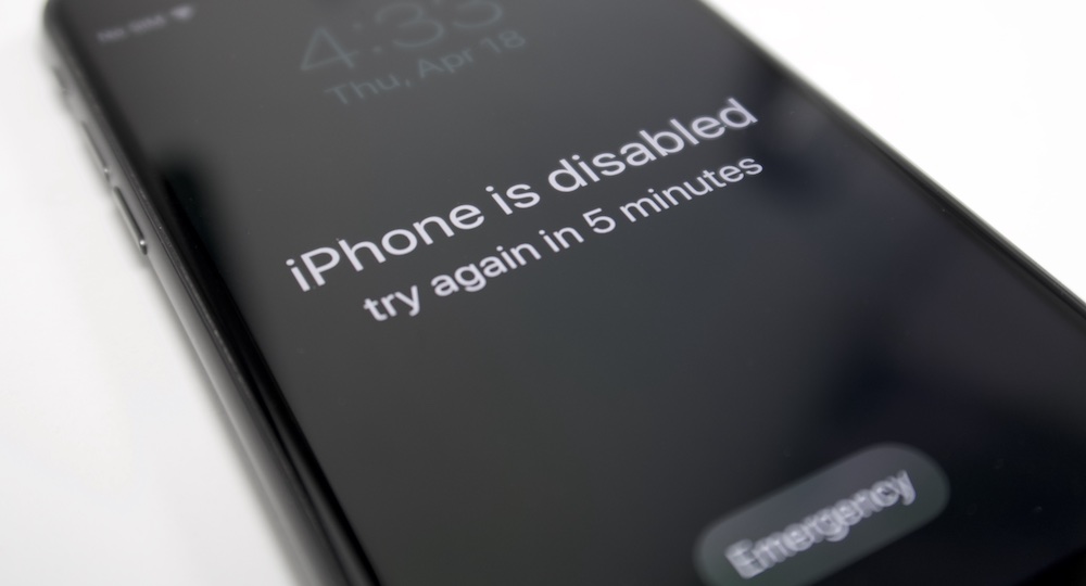 My iPhone is disabled. What shall I do?