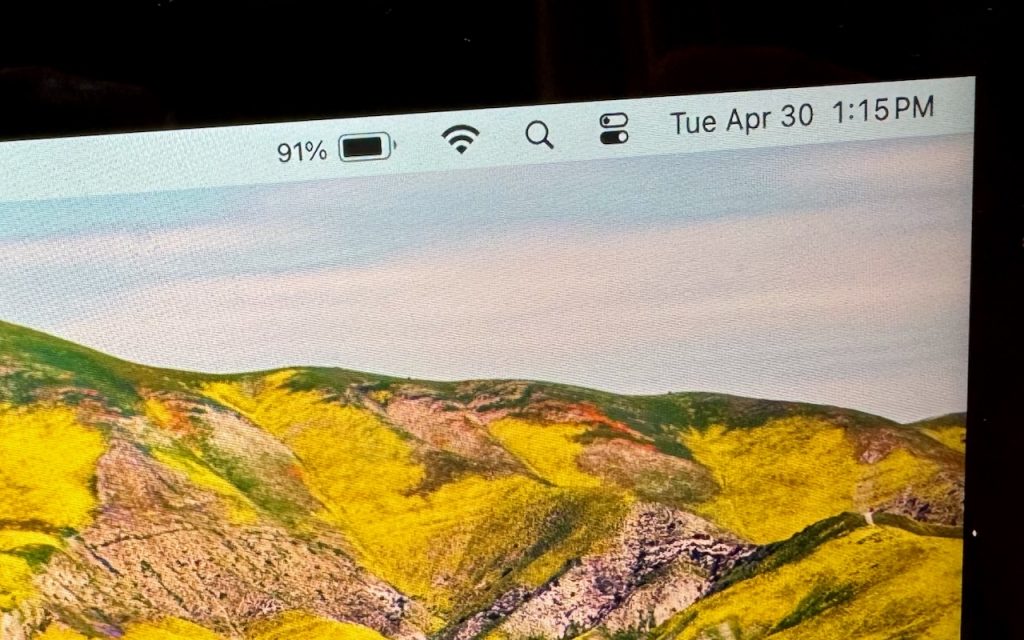 Battery Percentage to show in Your Mac’s Menu Bar