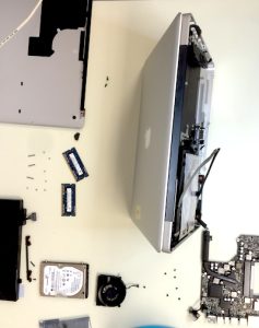 MacbookPro internal components let to dry